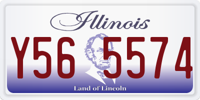IL license plate Y565574