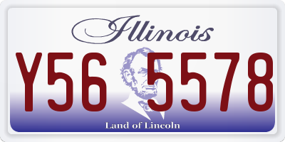 IL license plate Y565578