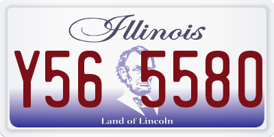 IL license plate Y565580