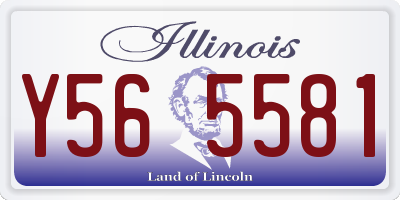 IL license plate Y565581