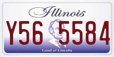 IL license plate Y565584