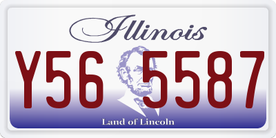 IL license plate Y565587