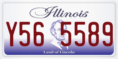 IL license plate Y565589