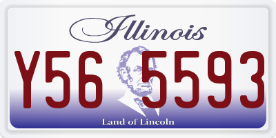 IL license plate Y565593