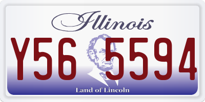 IL license plate Y565594