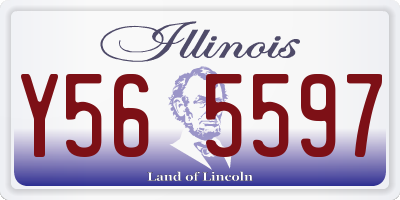 IL license plate Y565597