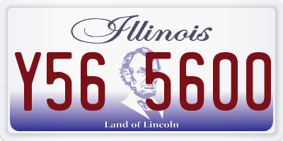 IL license plate Y565600