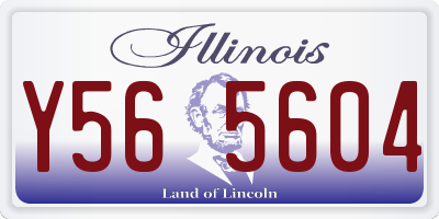 IL license plate Y565604