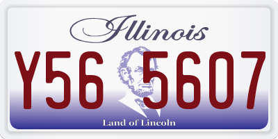 IL license plate Y565607