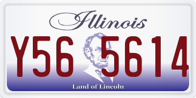 IL license plate Y565614