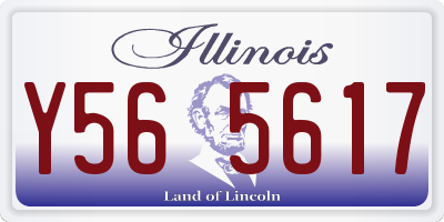 IL license plate Y565617