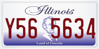 IL license plate Y565634