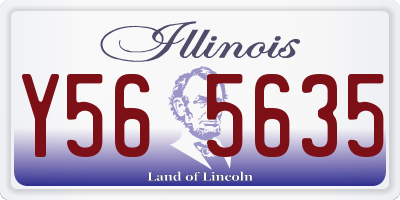 IL license plate Y565635