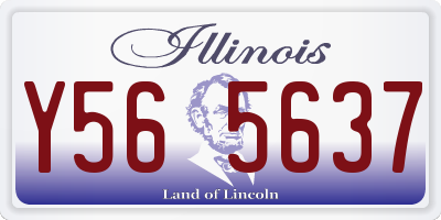 IL license plate Y565637