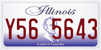 IL license plate Y565643
