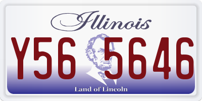IL license plate Y565646
