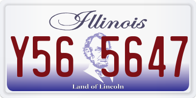IL license plate Y565647