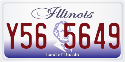 IL license plate Y565649