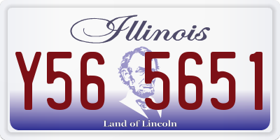 IL license plate Y565651