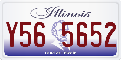 IL license plate Y565652