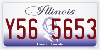 IL license plate Y565653