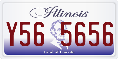 IL license plate Y565656