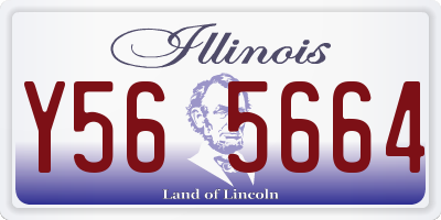 IL license plate Y565664