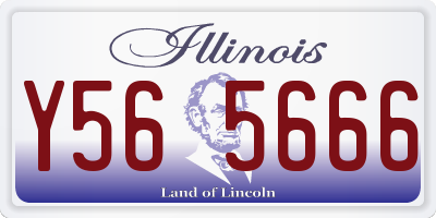 IL license plate Y565666
