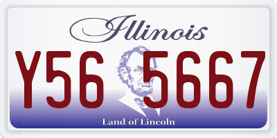 IL license plate Y565667