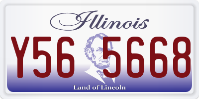 IL license plate Y565668