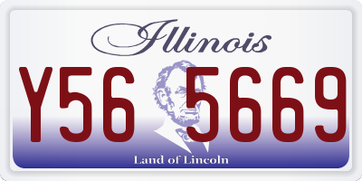 IL license plate Y565669