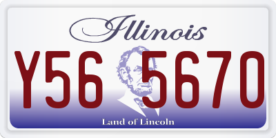 IL license plate Y565670