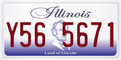 IL license plate Y565671