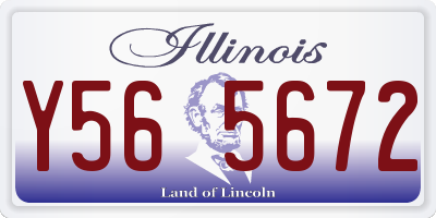 IL license plate Y565672