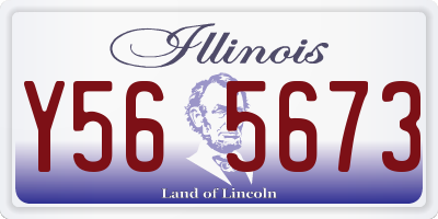 IL license plate Y565673