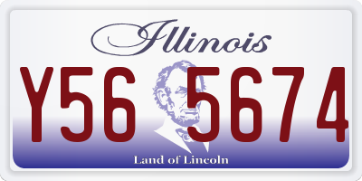 IL license plate Y565674