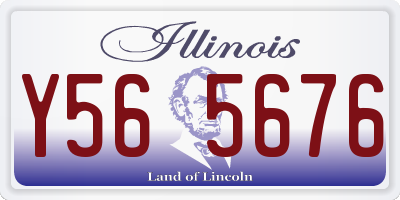 IL license plate Y565676