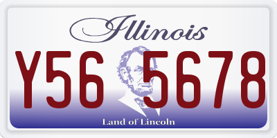IL license plate Y565678