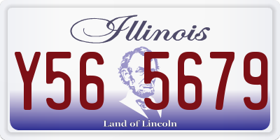 IL license plate Y565679