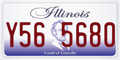 IL license plate Y565680