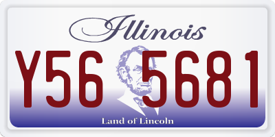 IL license plate Y565681