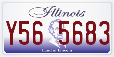 IL license plate Y565683