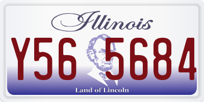 IL license plate Y565684