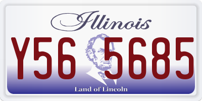 IL license plate Y565685