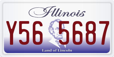 IL license plate Y565687