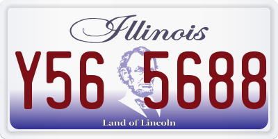 IL license plate Y565688