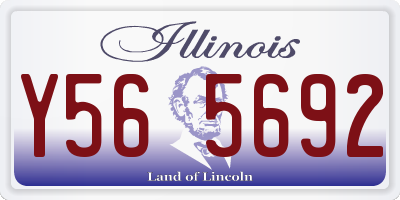 IL license plate Y565692