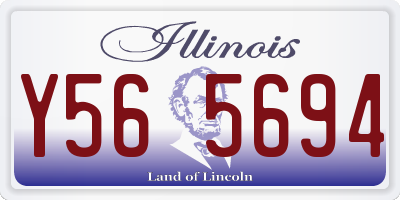 IL license plate Y565694