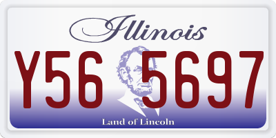 IL license plate Y565697