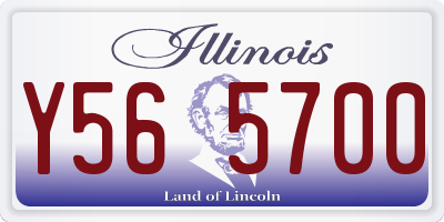 IL license plate Y565700
